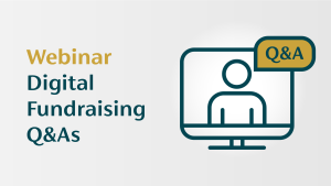 Digital fundraising Q&A icon